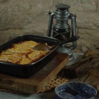Gehakt ovenschotel met camembert
