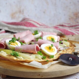 Asperges pizza