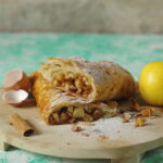 Appelstrudel met vanillesaus