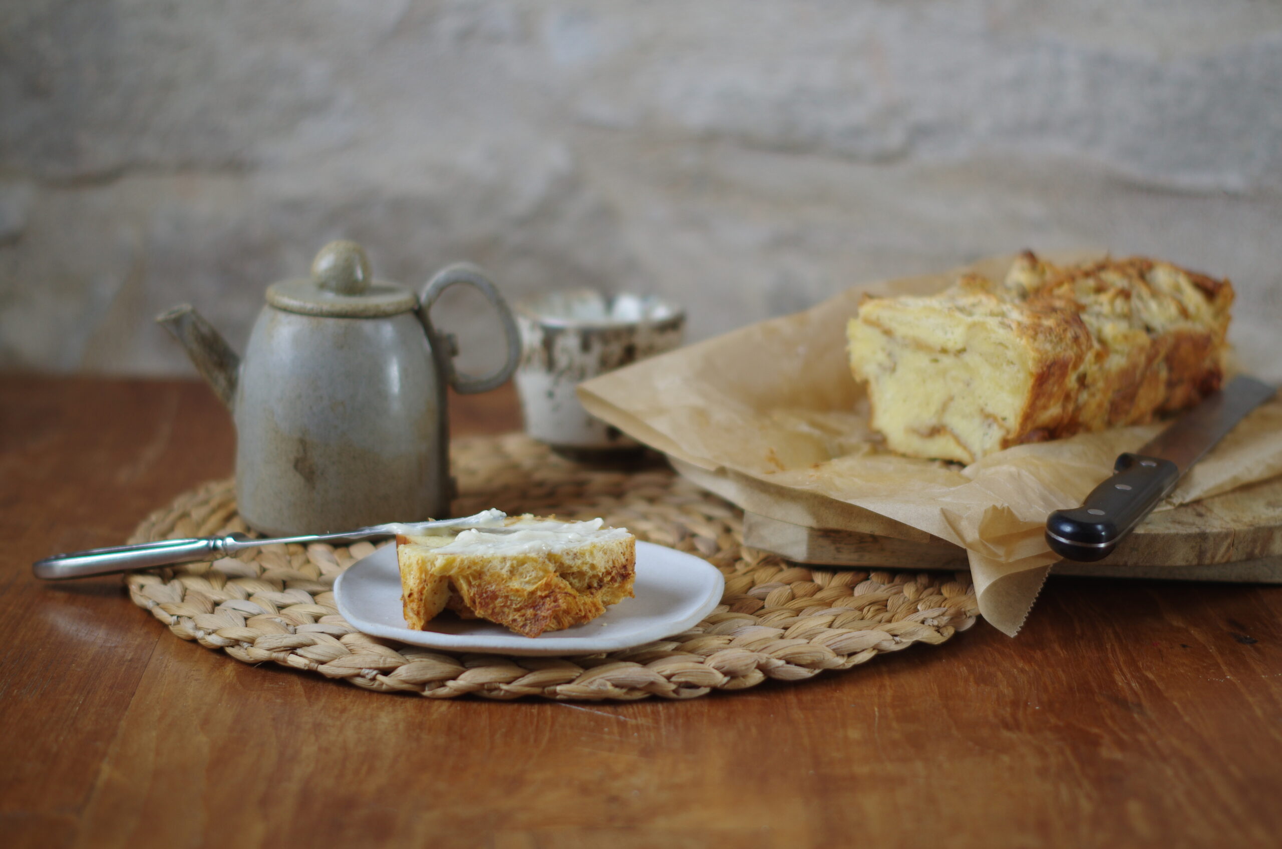 Brioche wentelteefjes cake