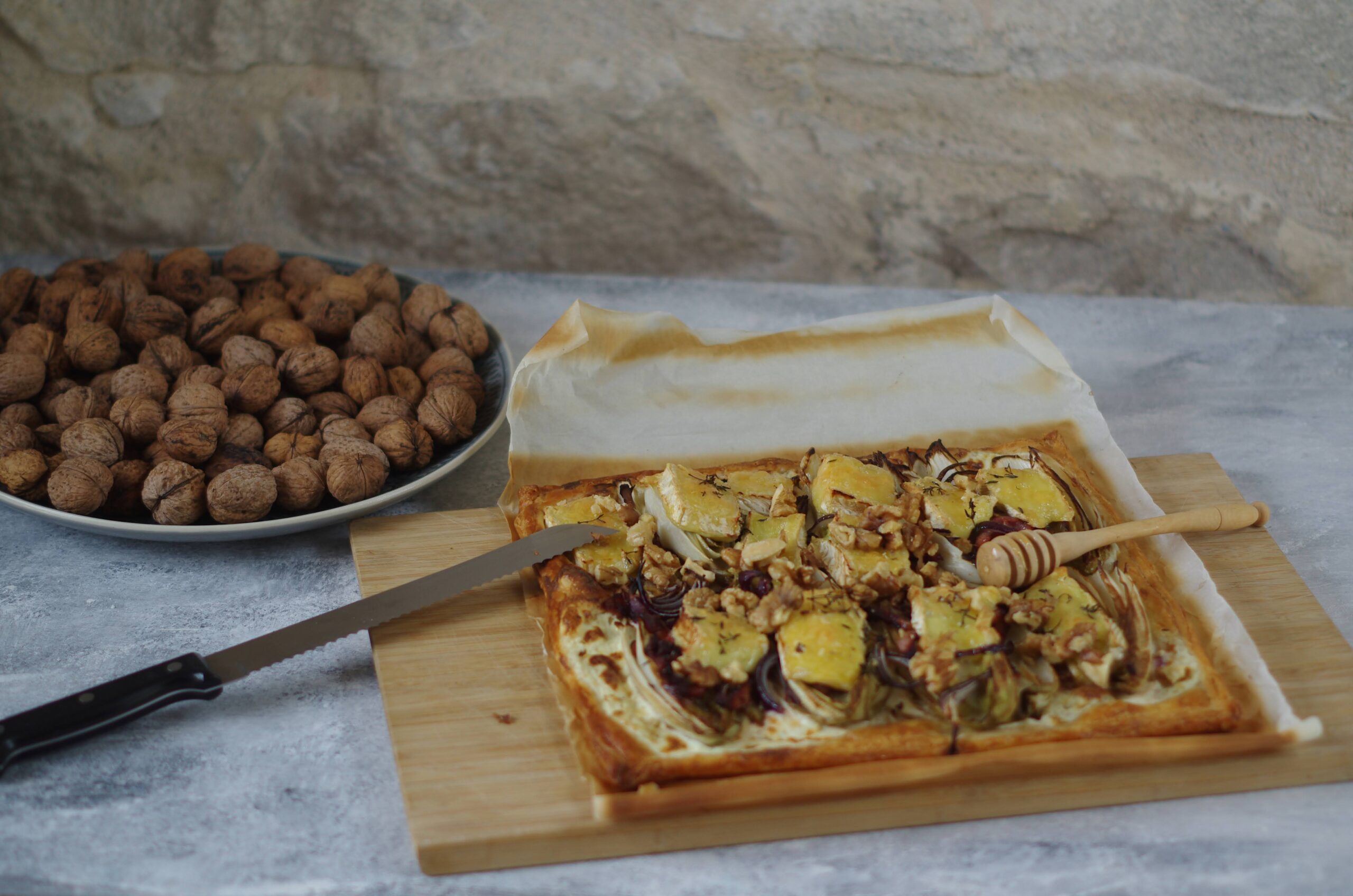 Plaattaart met witlof