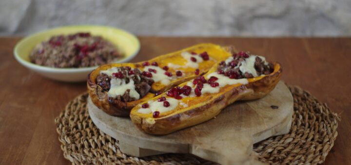 Gevulde fles pompoen