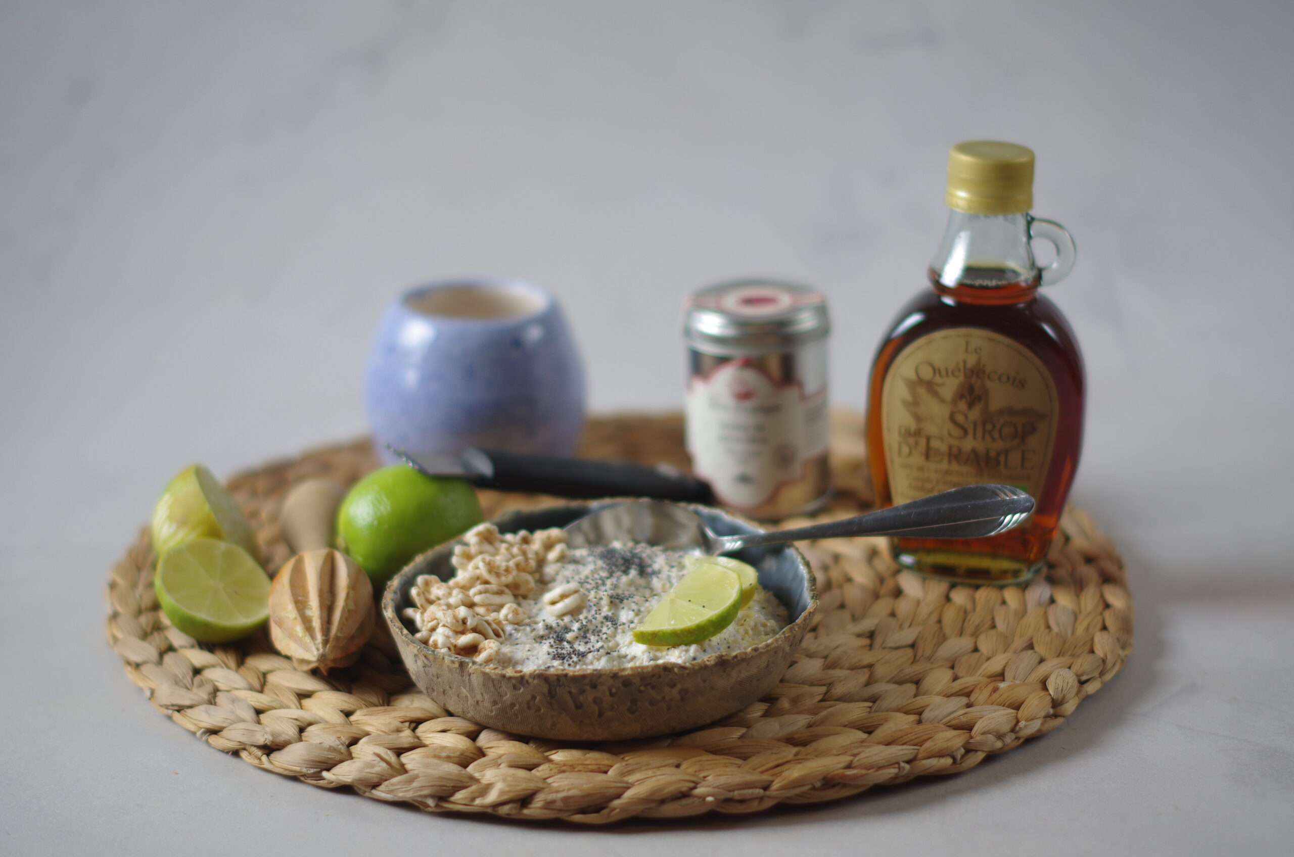 Limoen maanzaad ontbijt