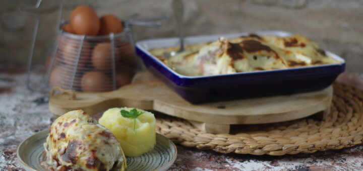 Witlof met gehakt uit de oven