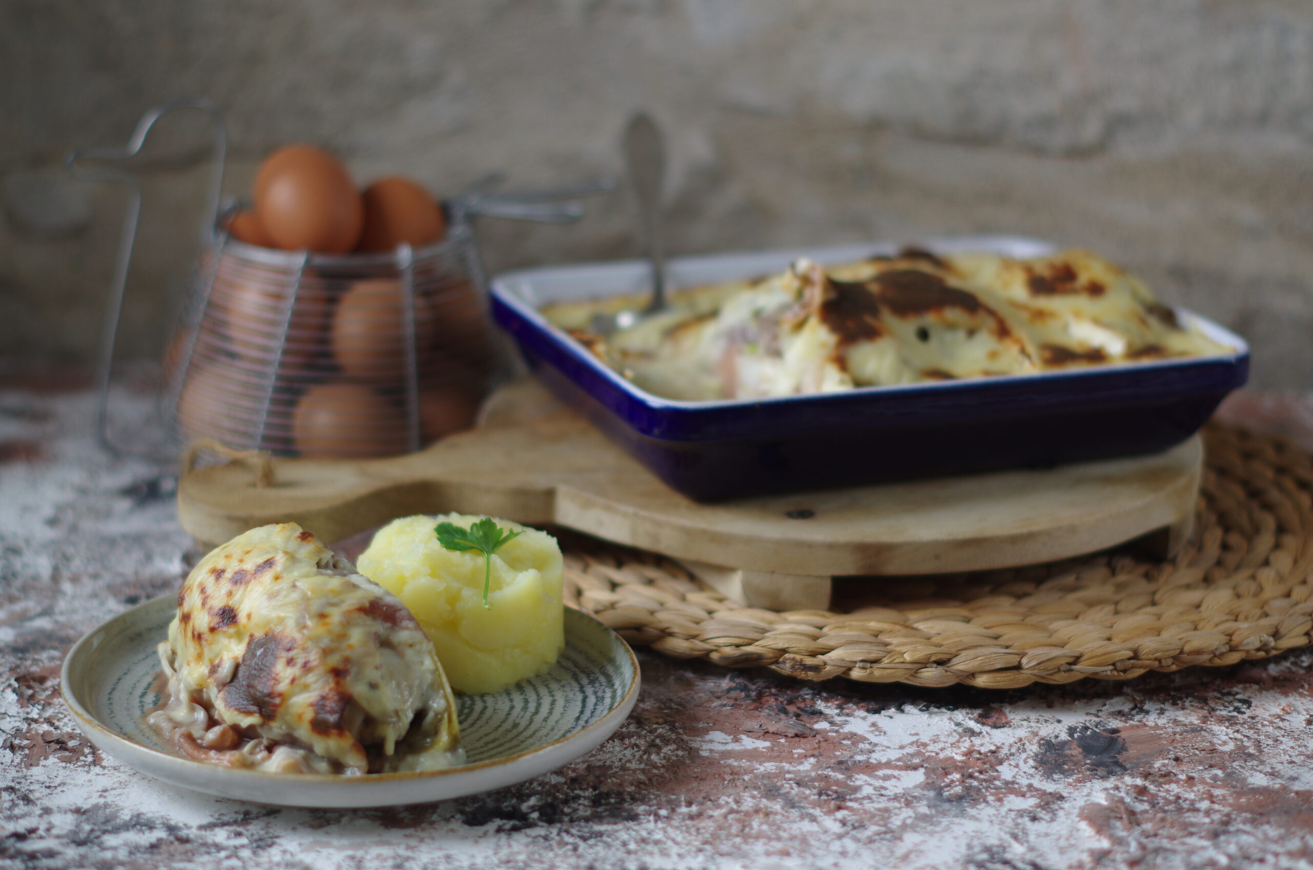 Witlof met gehakt uit de oven