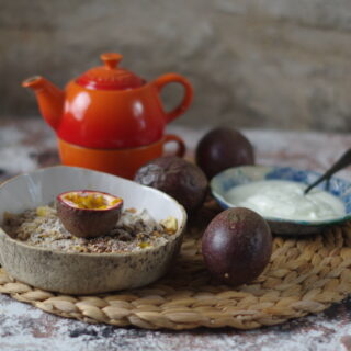 Appel passievrucht crumble