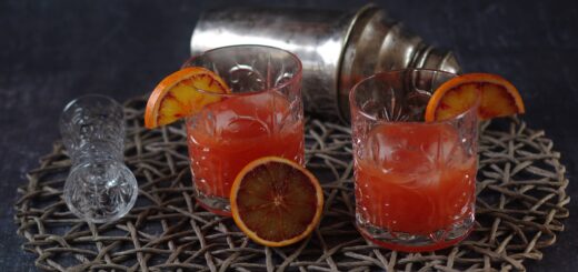 Cocktail met bloedsinaasappel