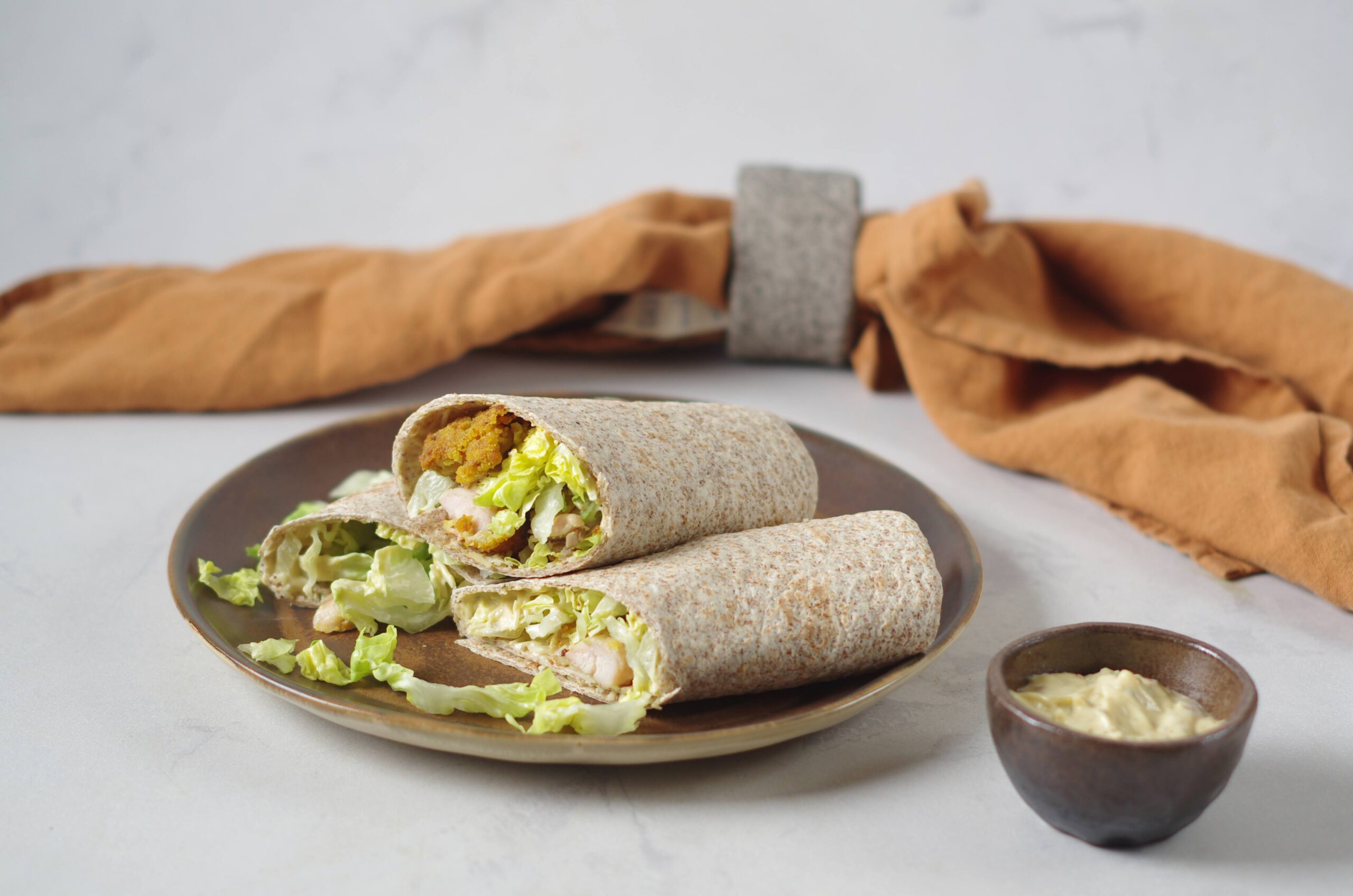 Wraps met Caesar salade