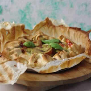 Pesto tomatentaart