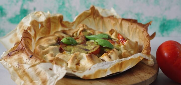 Pesto tomatentaart