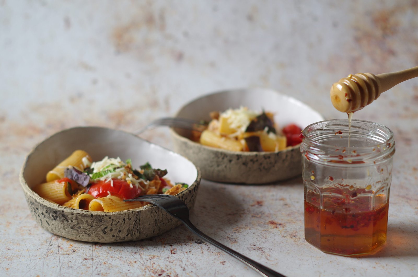 Pasta met hot honey