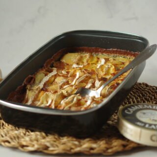 Aardappelgratin met camembert